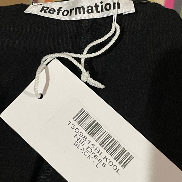 Reformation Black Nili Knit Dress - Picture 8 of 8